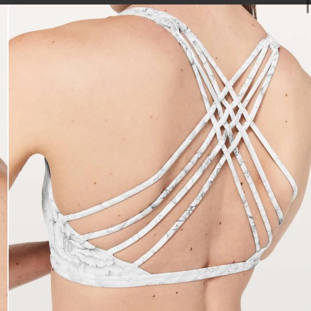 Lululemon Free to Be Bra‎ Wild Mini Twine White Multi Size 2 Strappy